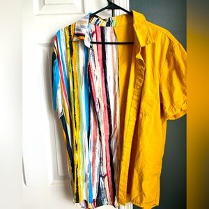Fun and colorful button down shirt